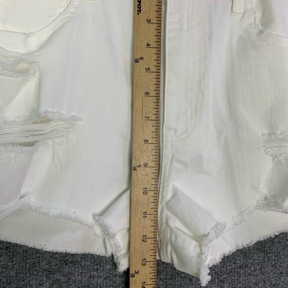 NEW Aeropostale Size 12 Distressed Vintage High Rise Shorty Shorts Stretch - Picture 7 of 12